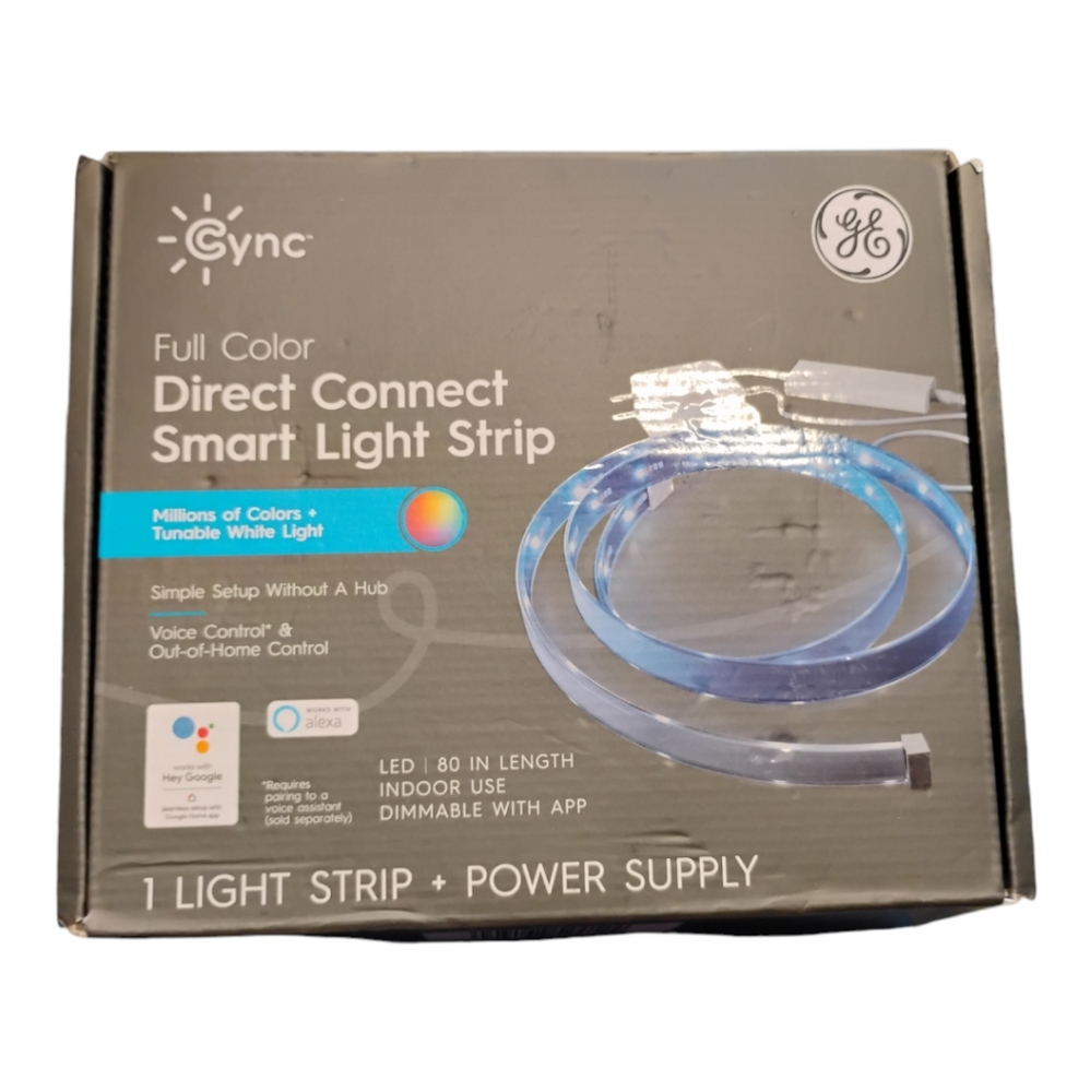 Full color direct connect smart light strip new in box